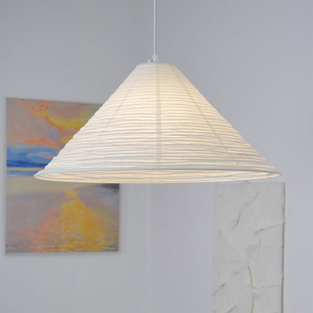 Conic Suspension Lampe Pyramidale en Papier - Neutralighting