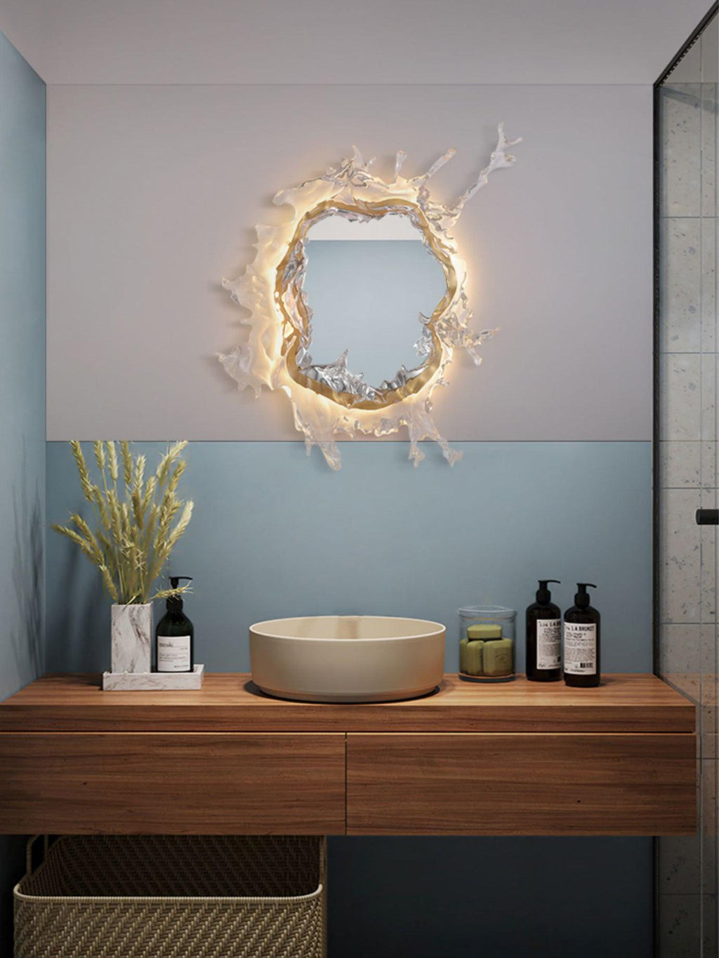 Splash Applique Murale Moderne avec Miroir - Neutralighting