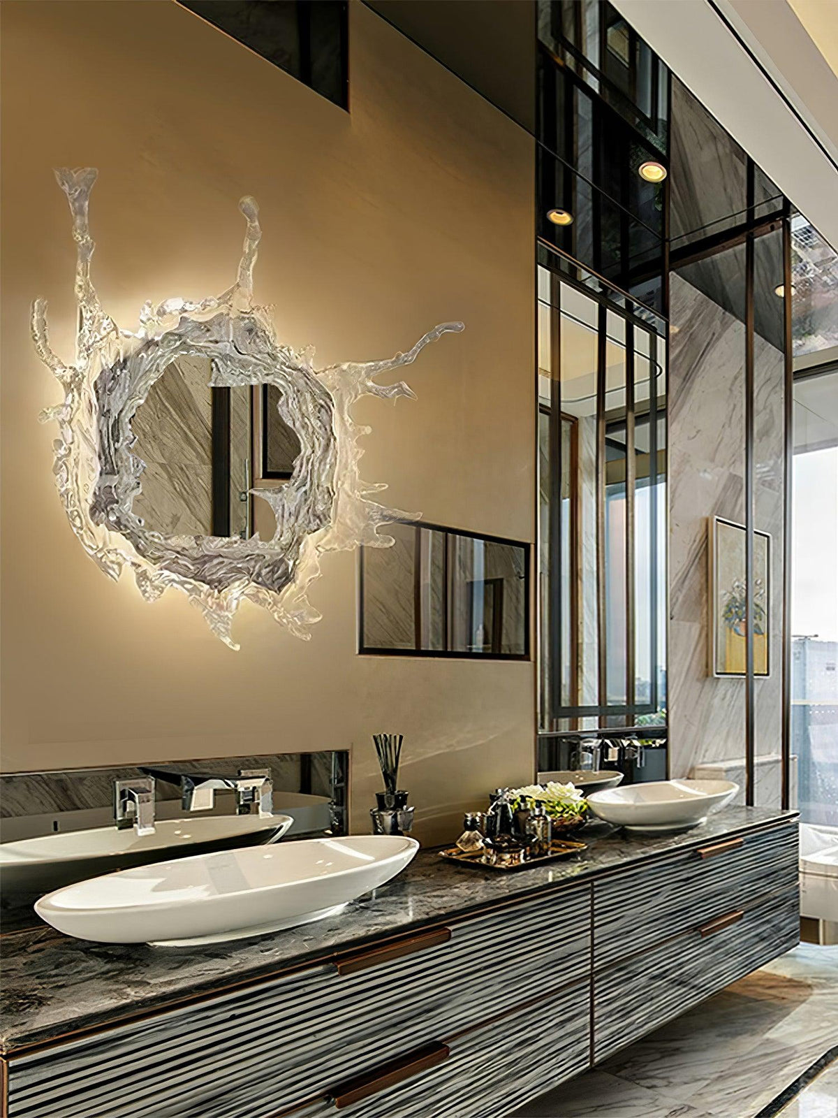 Splash Applique Murale Moderne avec Miroir - Neutralighting