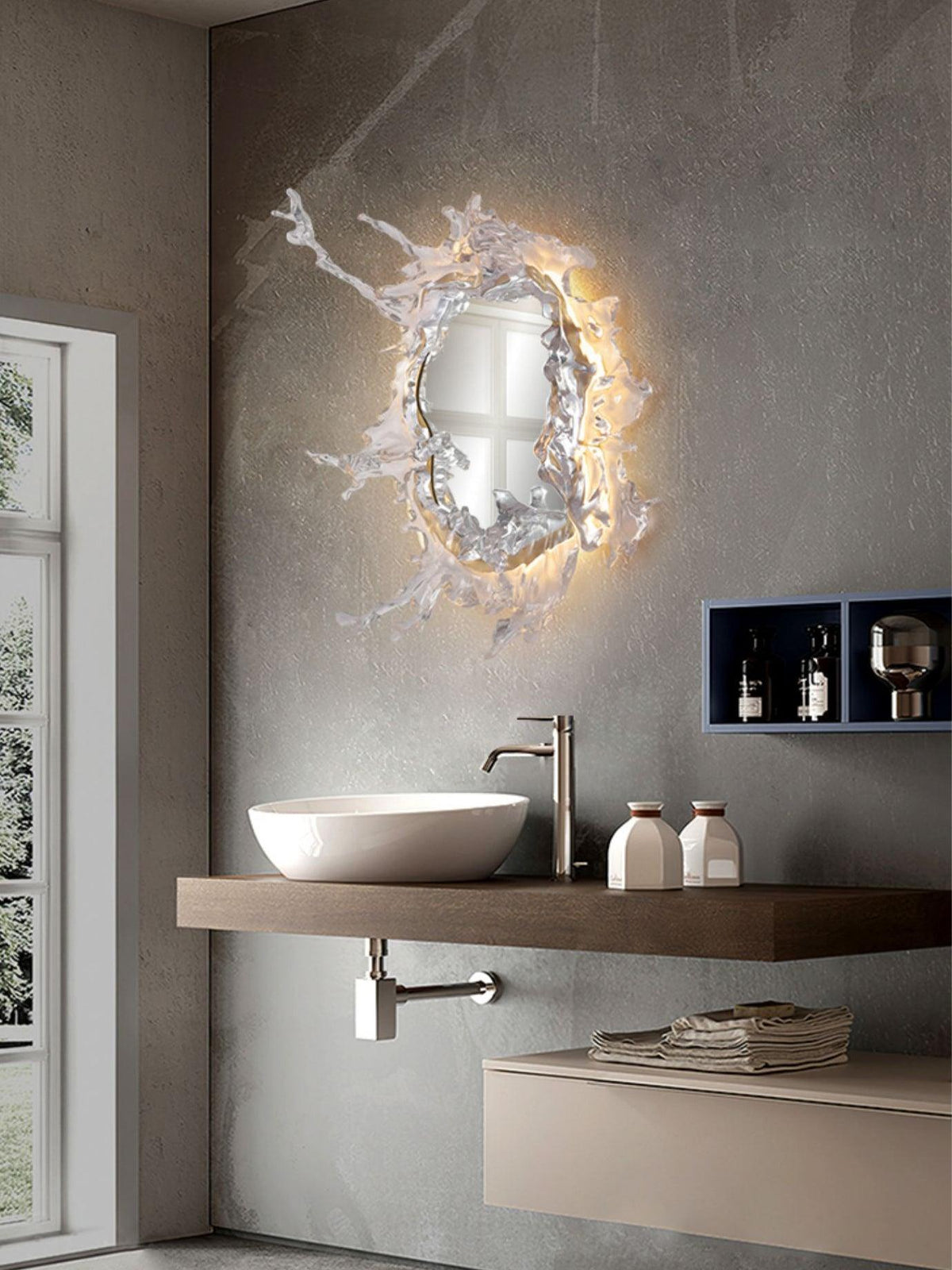 Splash Applique Murale Moderne avec Miroir - Neutralighting