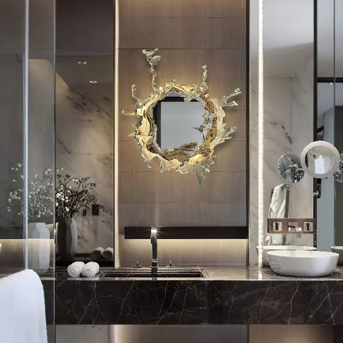 Splash Applique Murale Moderne avec Miroir - Neutralighting