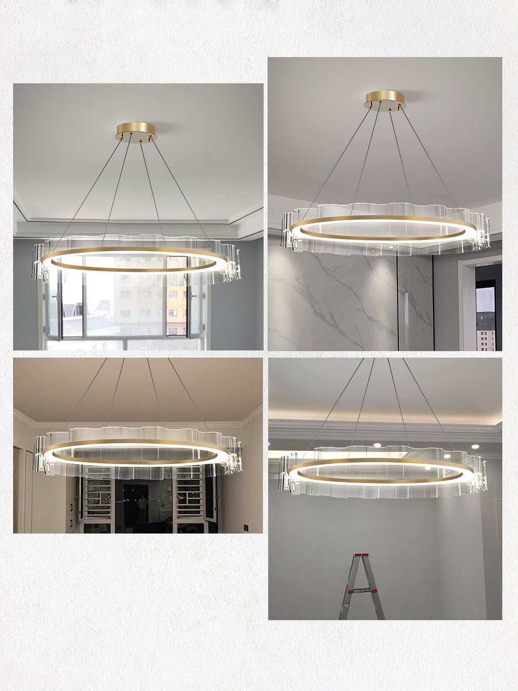 Acoustic Lustre en Verre Luxueux Moderne - Neutralighting