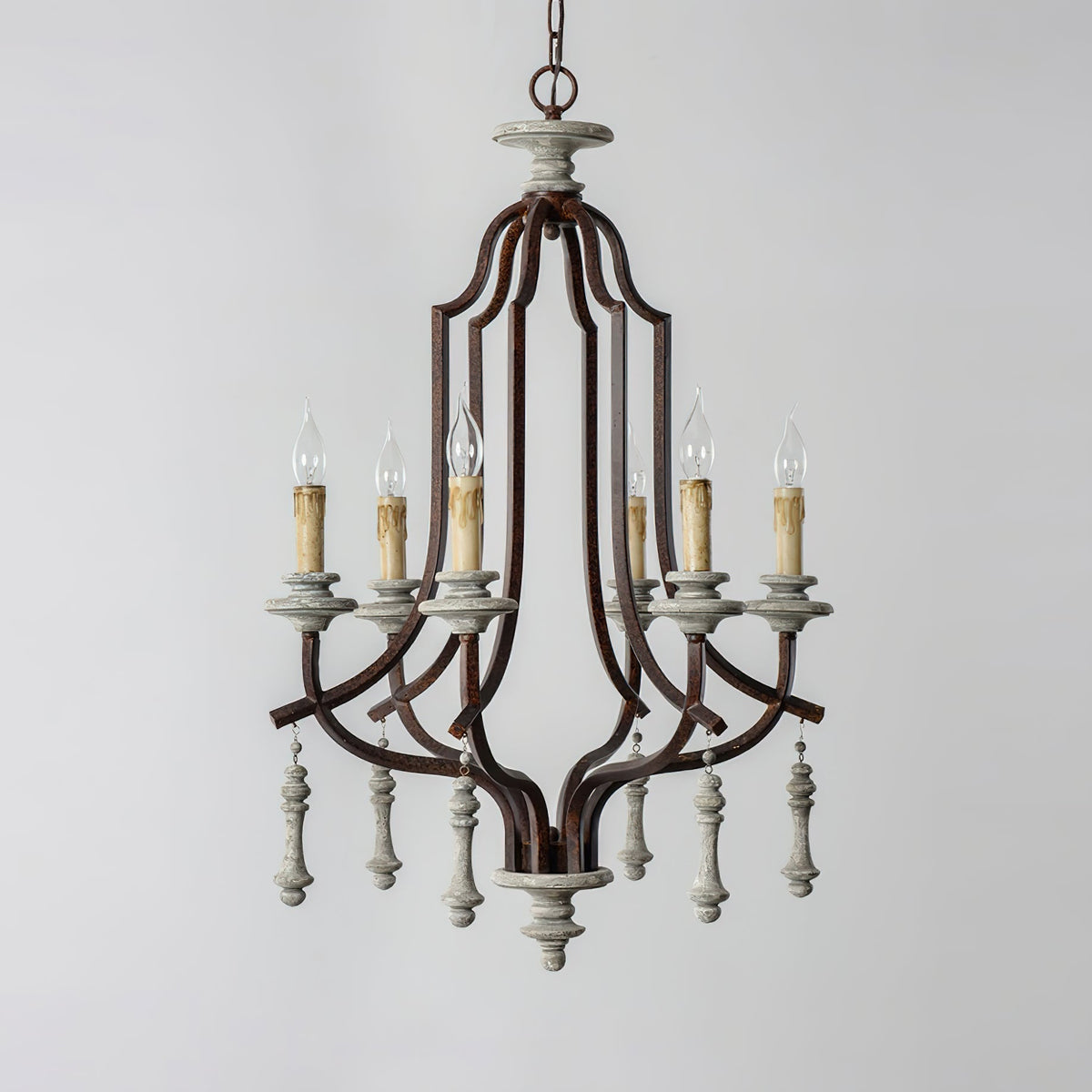 Arsoliel Lustre Métal Bois Luxe Vintage - Neutralighting