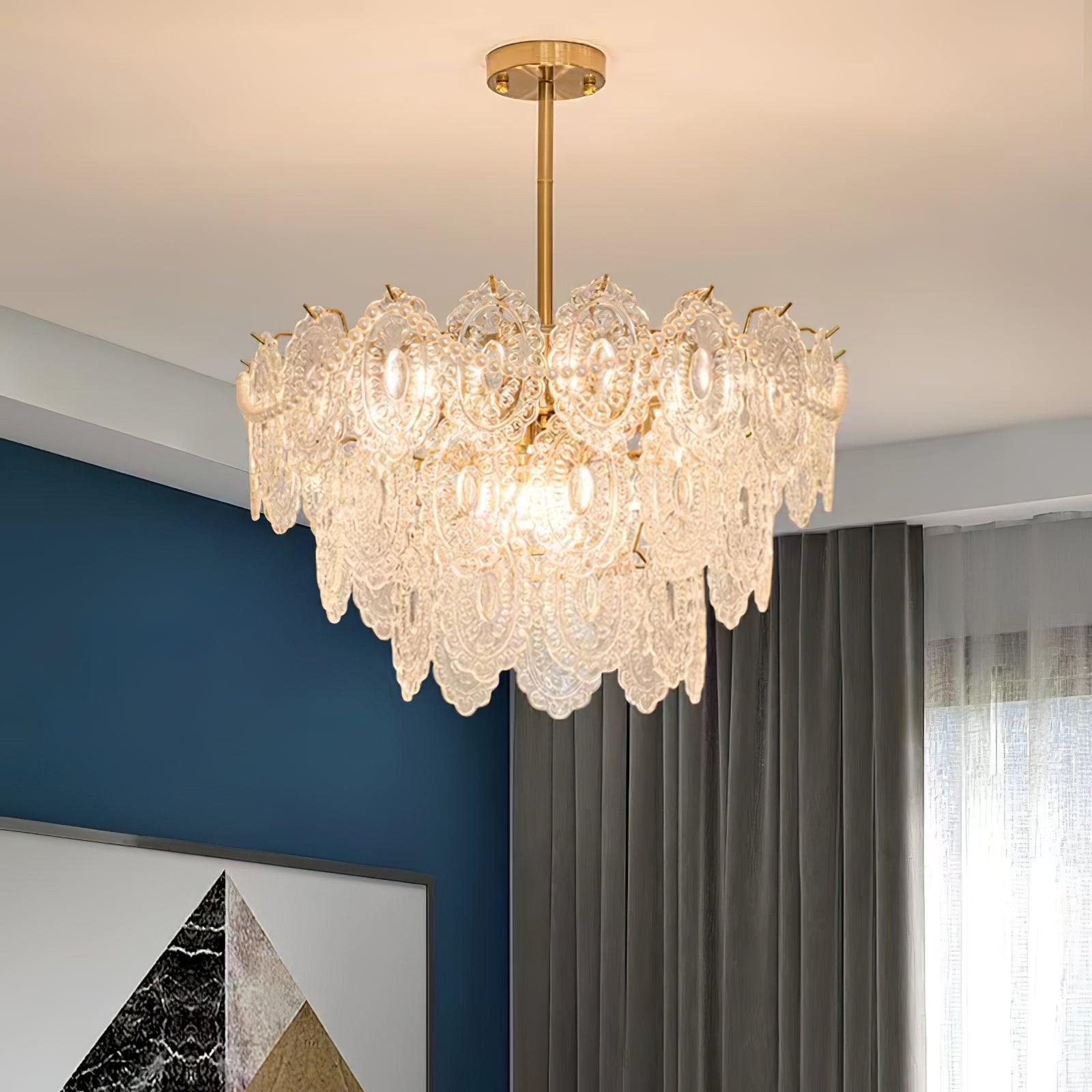 Lustra Chandelier Vague Perle Or Moderne - Neutralighting