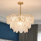 Lustra Chandelier Vague Perle Or Moderne - Neutralighting