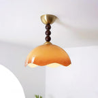 Amberis Plafonnier Verre Ambre Vintage - Neutralighting