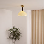 Amberis Plafonnier Verre Ambre Vintage - Neutralighting