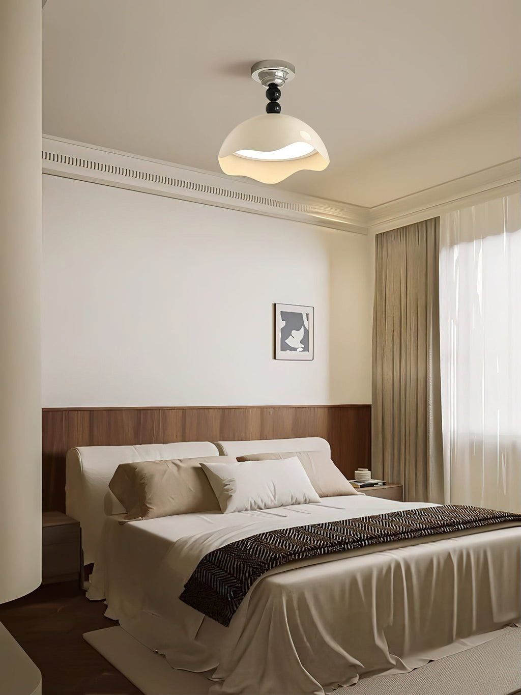 Erlorus Lampe de Plafond Vague Art Nordique Crest - Neutralighting
