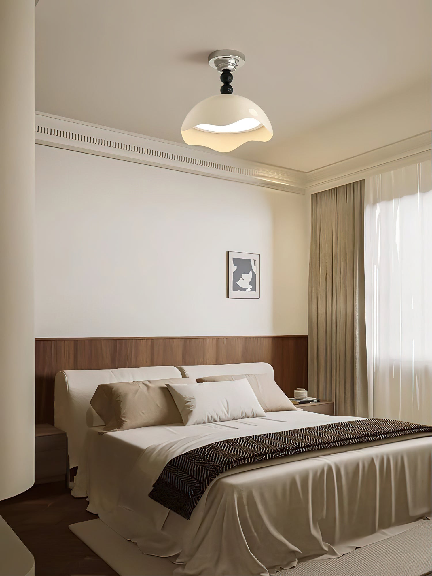 Erlorus Lampe de Plafond Vague Art Nordique Crest - Neutralighting