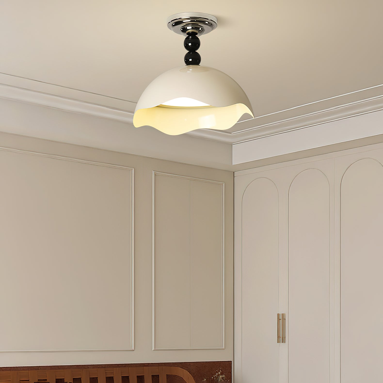 Erlorus Lampe de Plafond Vague Art Nordique Crest - Neutralighting