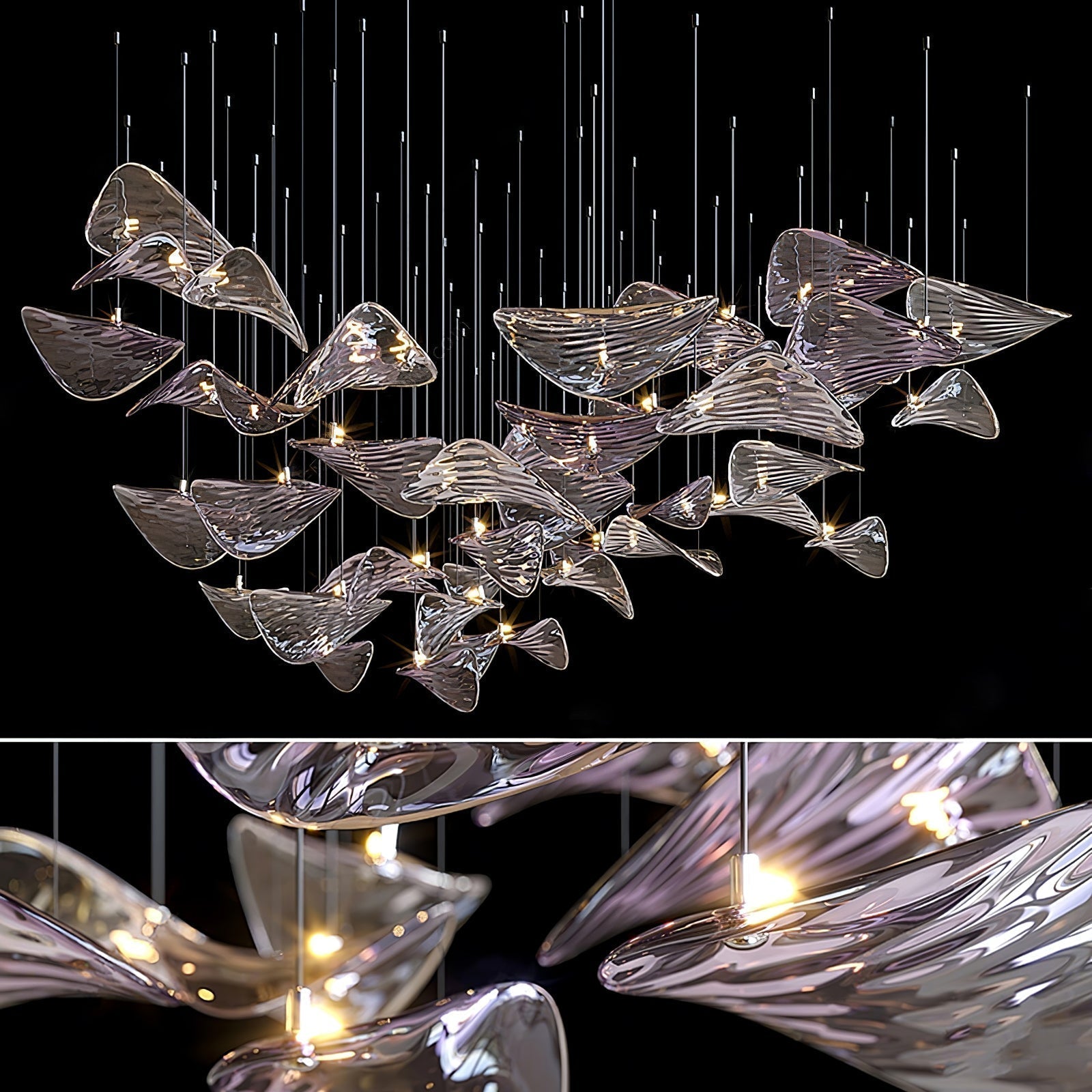 Eurrinia Suspension papillon dorée - Neutralighting