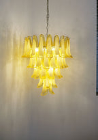 Aurora Chandelier Verre Murano Pétale Vague - Neutralighting
