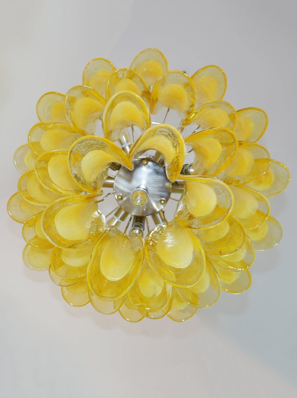 Aurora Chandelier Verre Murano Pétale Vague - Neutralighting
