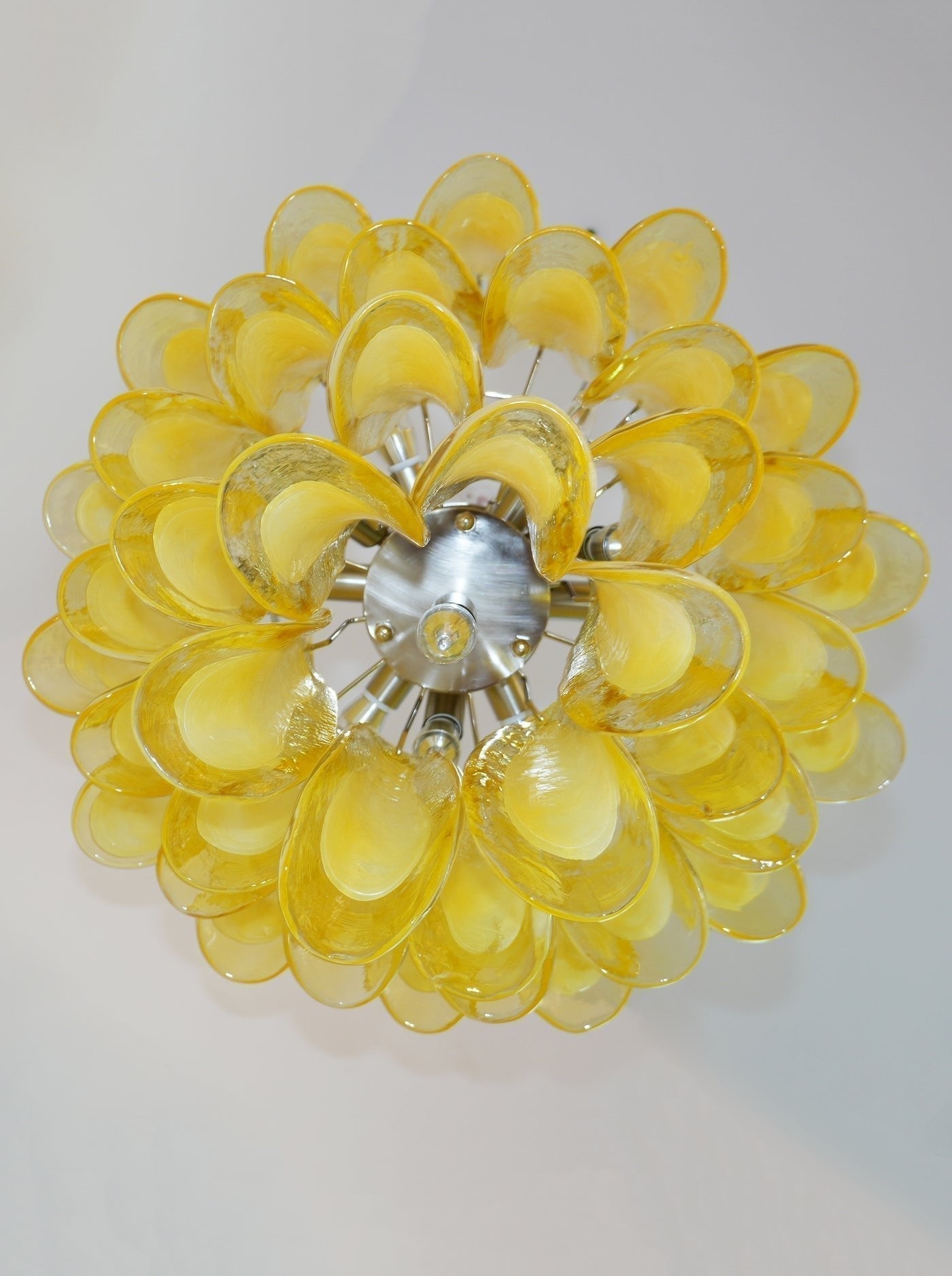 Aurora Chandelier Verre Murano Pétale Vague - Neutralighting