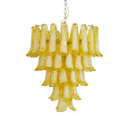 Aurora Chandelier Verre Murano Pétale Vague - Neutralighting