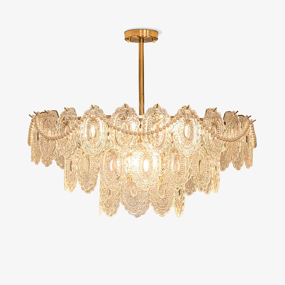 Lustra Chandelier Vague Perle Or Moderne - Neutralighting