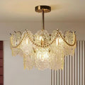 Lustra Chandelier Vague Perle Or Moderne - Neutralighting