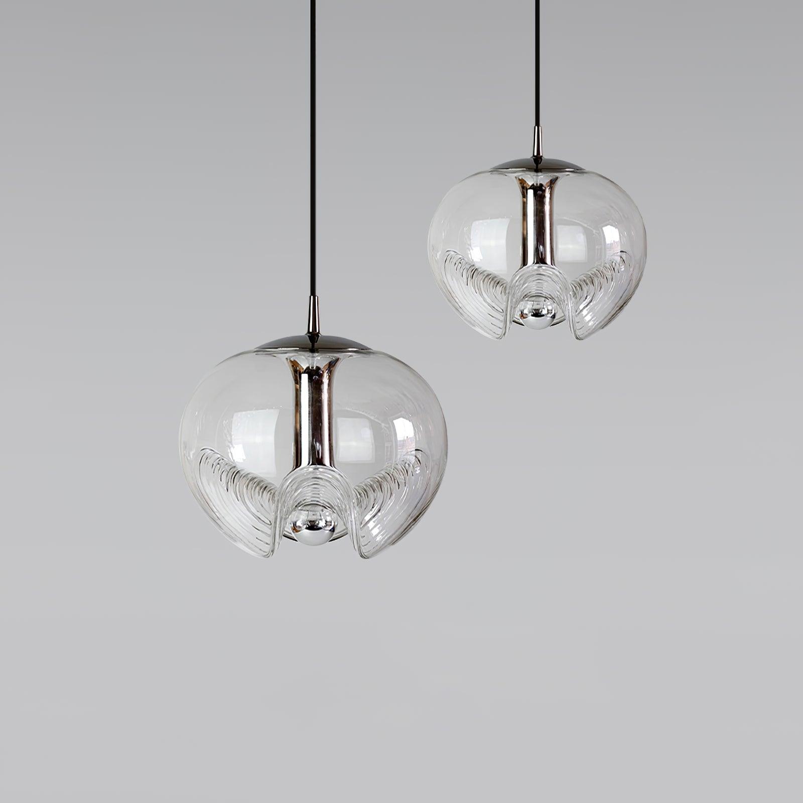 Solara Suspension en Verre Vague Mid-Century Vintage - Neutralighting