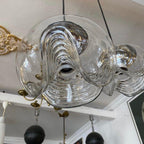 Solara Suspension en Verre Vague Mid-Century Vintage - Neutralighting