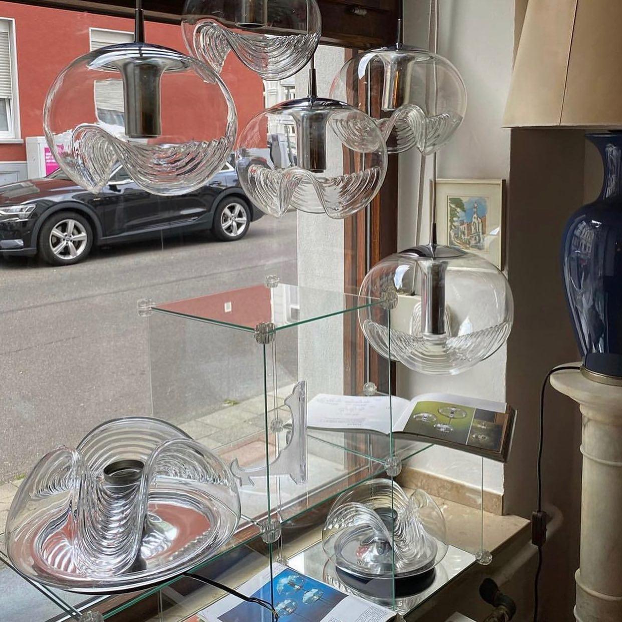 Solara Suspension en Verre Vague Mid-Century Vintage - Neutralighting