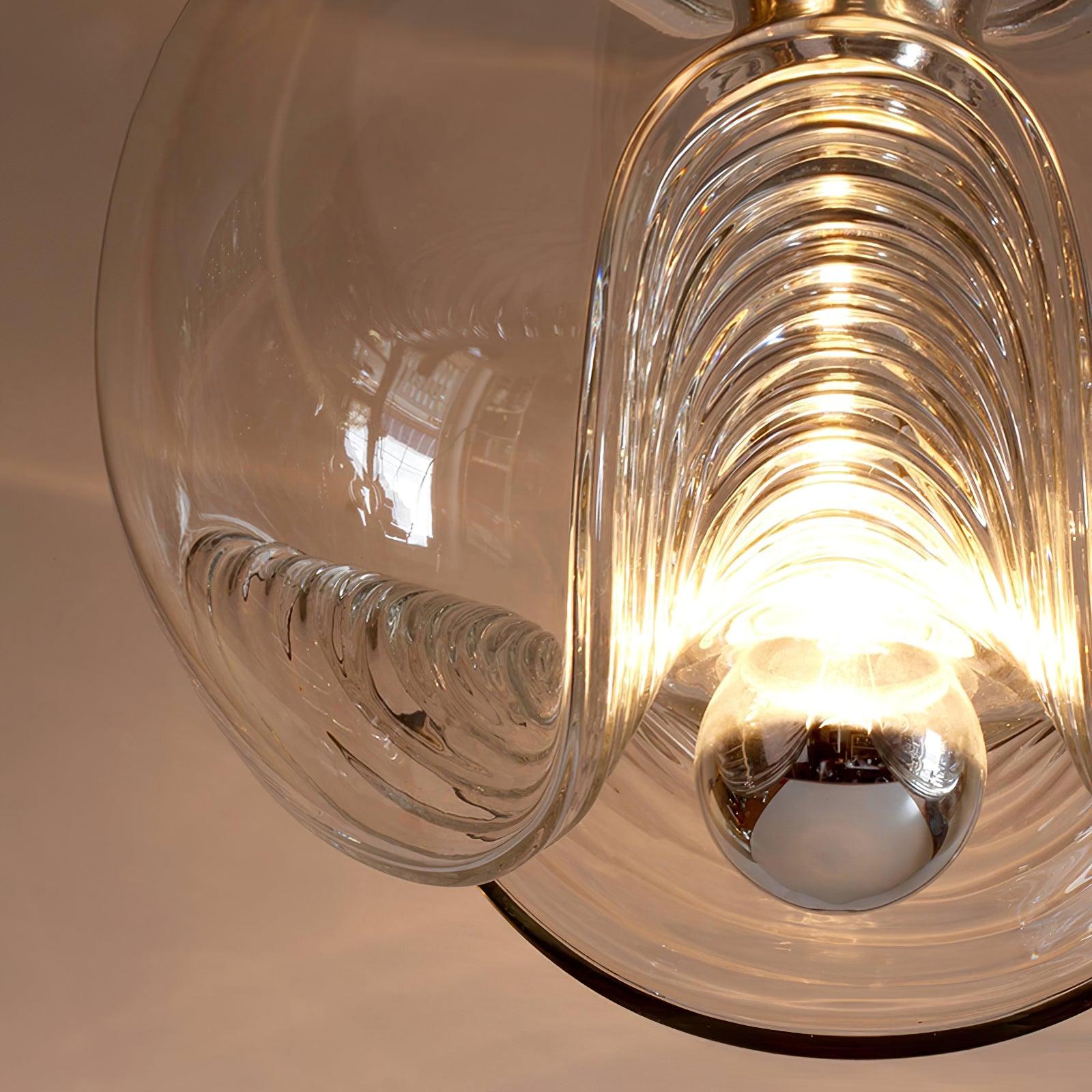 Solara Suspension en Verre Vague Mid-Century Vintage - Neutralighting