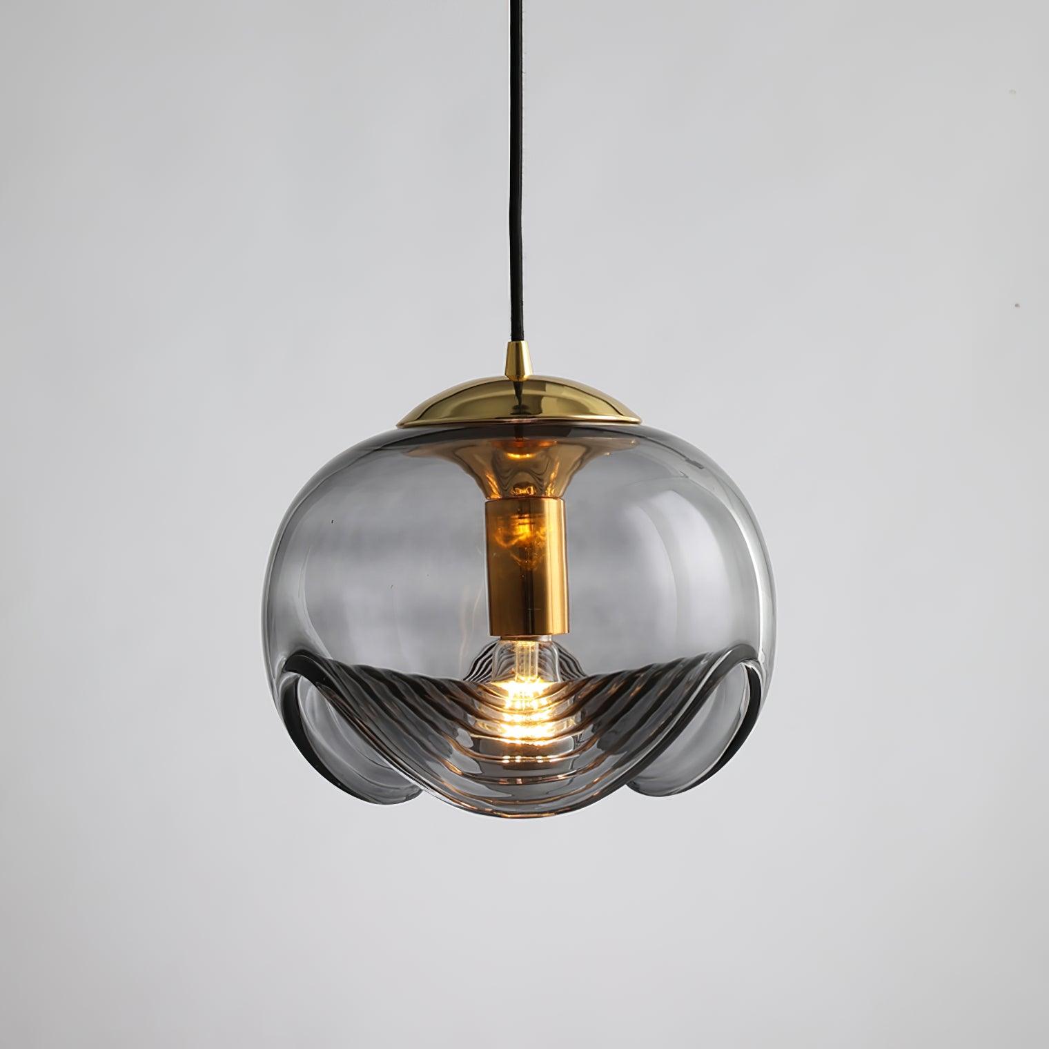 Solara Suspension en Verre Vague Mid-Century Vintage - Neutralighting