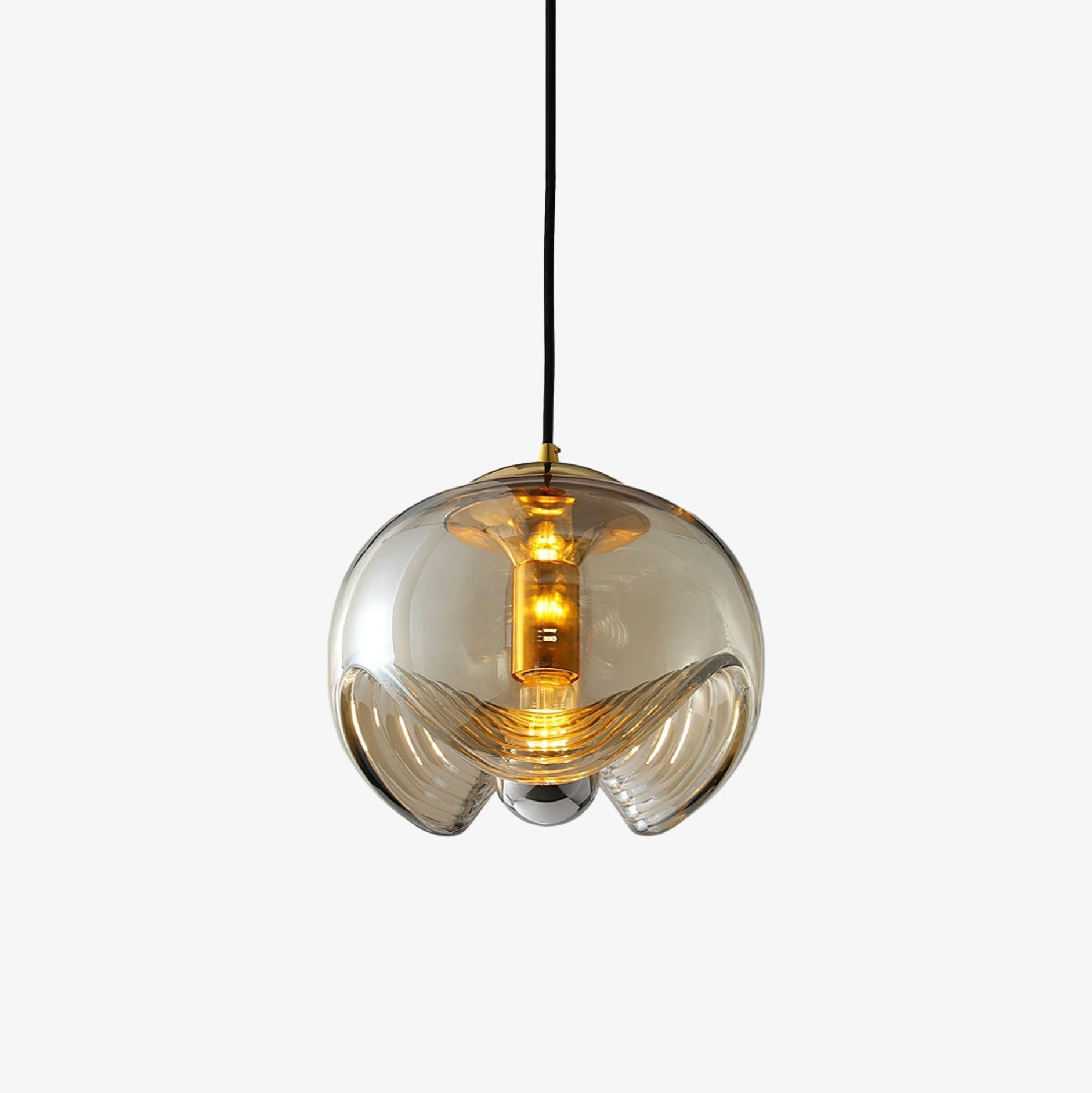 Solara Suspension en Verre Vague Mid-Century Vintage - Neutralighting