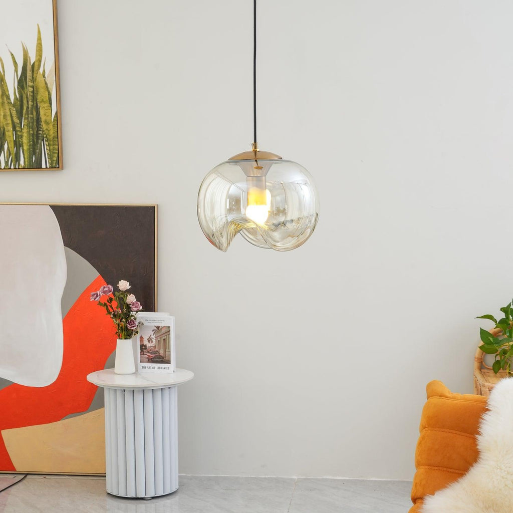 Solara Suspension en Verre Vague Mid-Century Vintage - Neutralighting