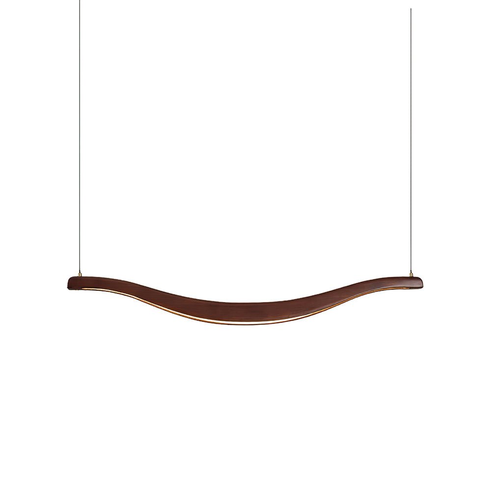 Lustra Chandelier Bois Forme Ondulée Élégant - Neutralighting