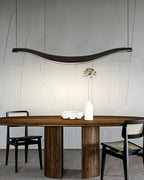 Lustra Chandelier Bois Forme Ondulée Élégant - Neutralighting