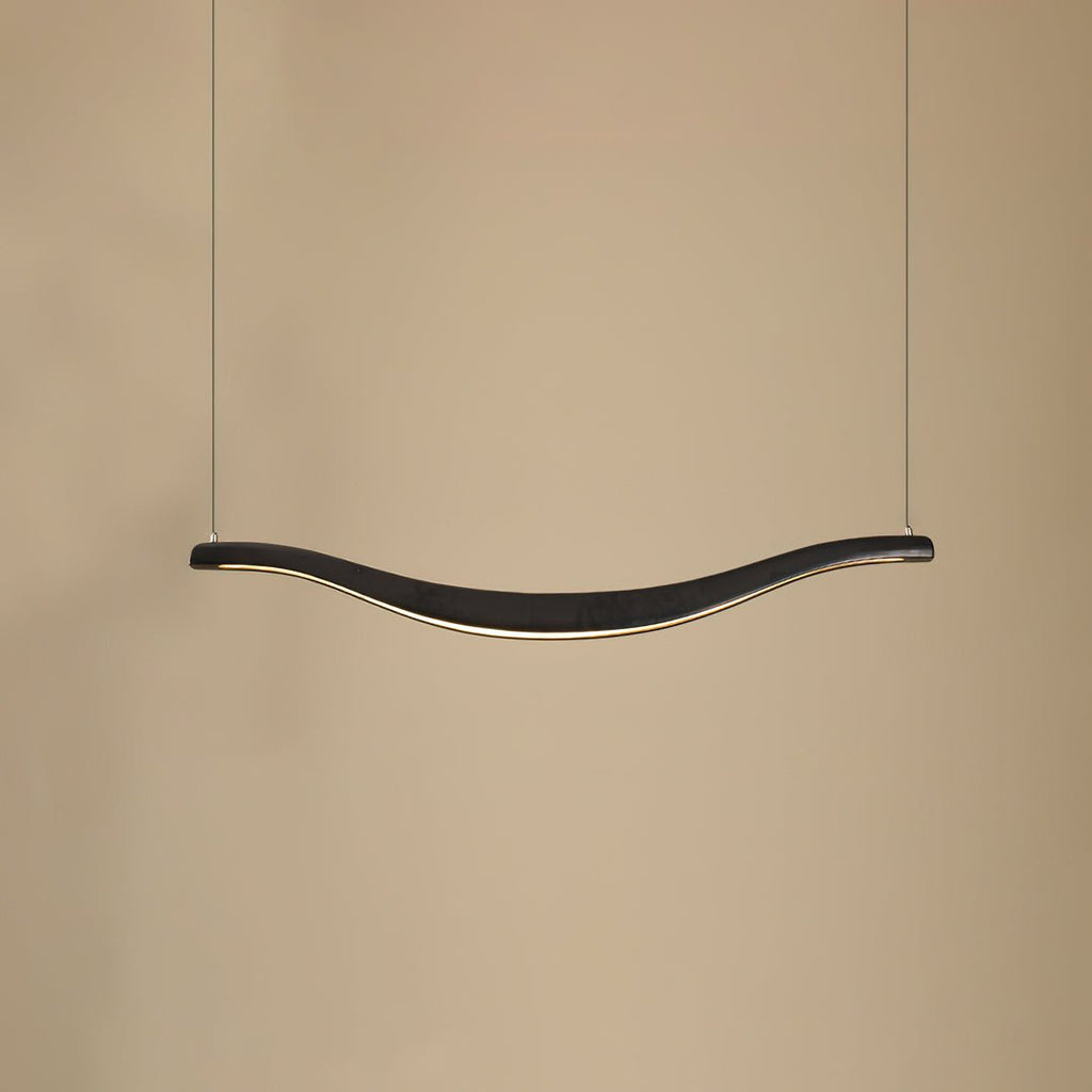 Lustra Chandelier Bois Forme Ondulée Élégant - Neutralighting