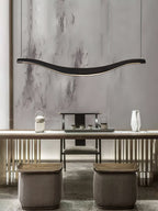 Lustra Chandelier Bois Forme Ondulée Élégant - Neutralighting