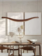 Lustra Chandelier Bois Forme Ondulée Élégant - Neutralighting