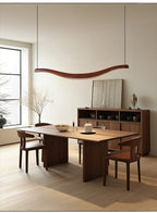 Lustra Chandelier Bois Forme Ondulée Élégant - Neutralighting
