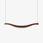Lustra Chandelier Bois Forme Ondulée Élégant - Neutralighting