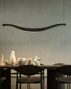 Lustra Chandelier Bois Forme Ondulée Élégant - Neutralighting