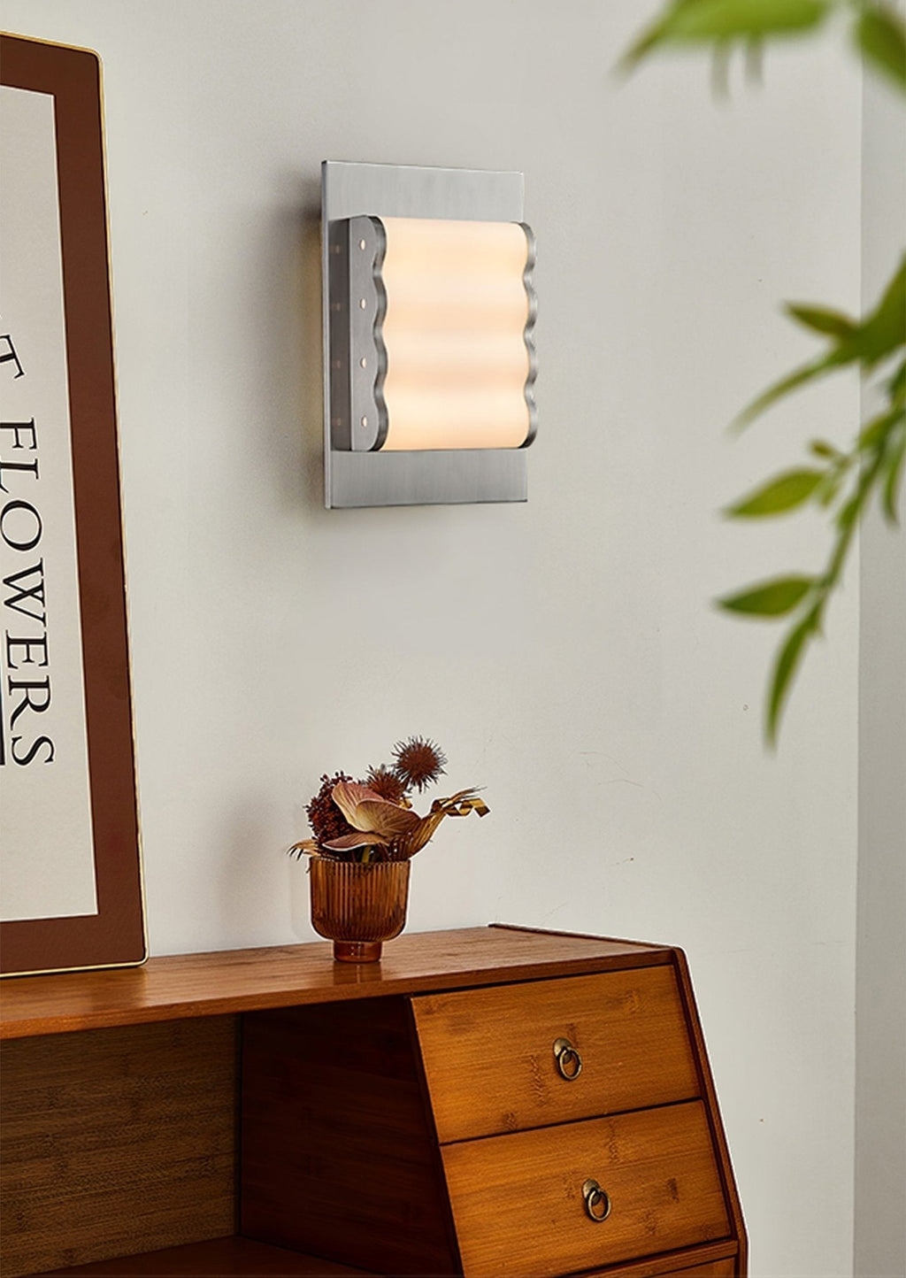 Wave Applique murale contemporaine en tissu - Neutralighting
