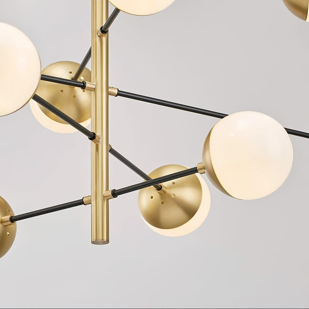 Lustra Chandelier Waverly en Verre Élégant - Neutralighting