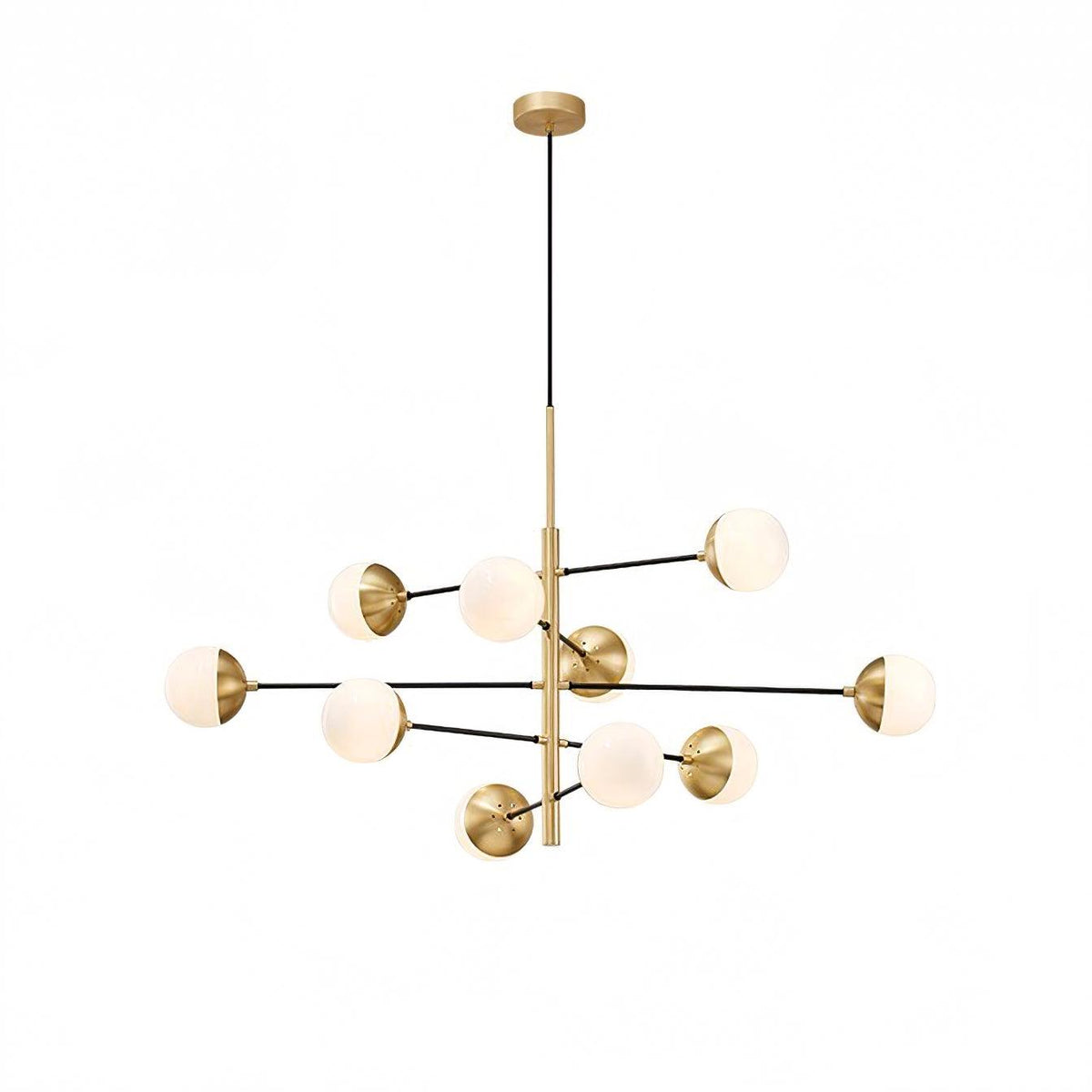Lustra Chandelier Waverly en Verre Élégant - Neutralighting