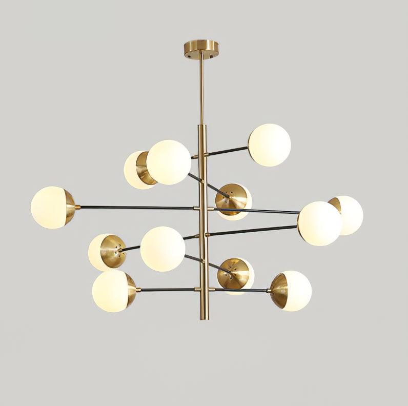 Lustra Chandelier Waverly en Verre Élégant - Neutralighting