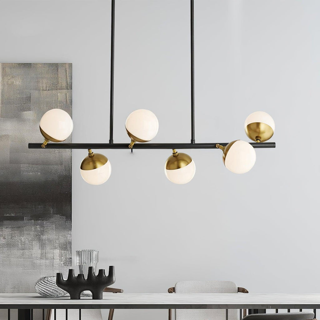 Lustra Chandelier Waverly en Verre Élégant - Neutralighting