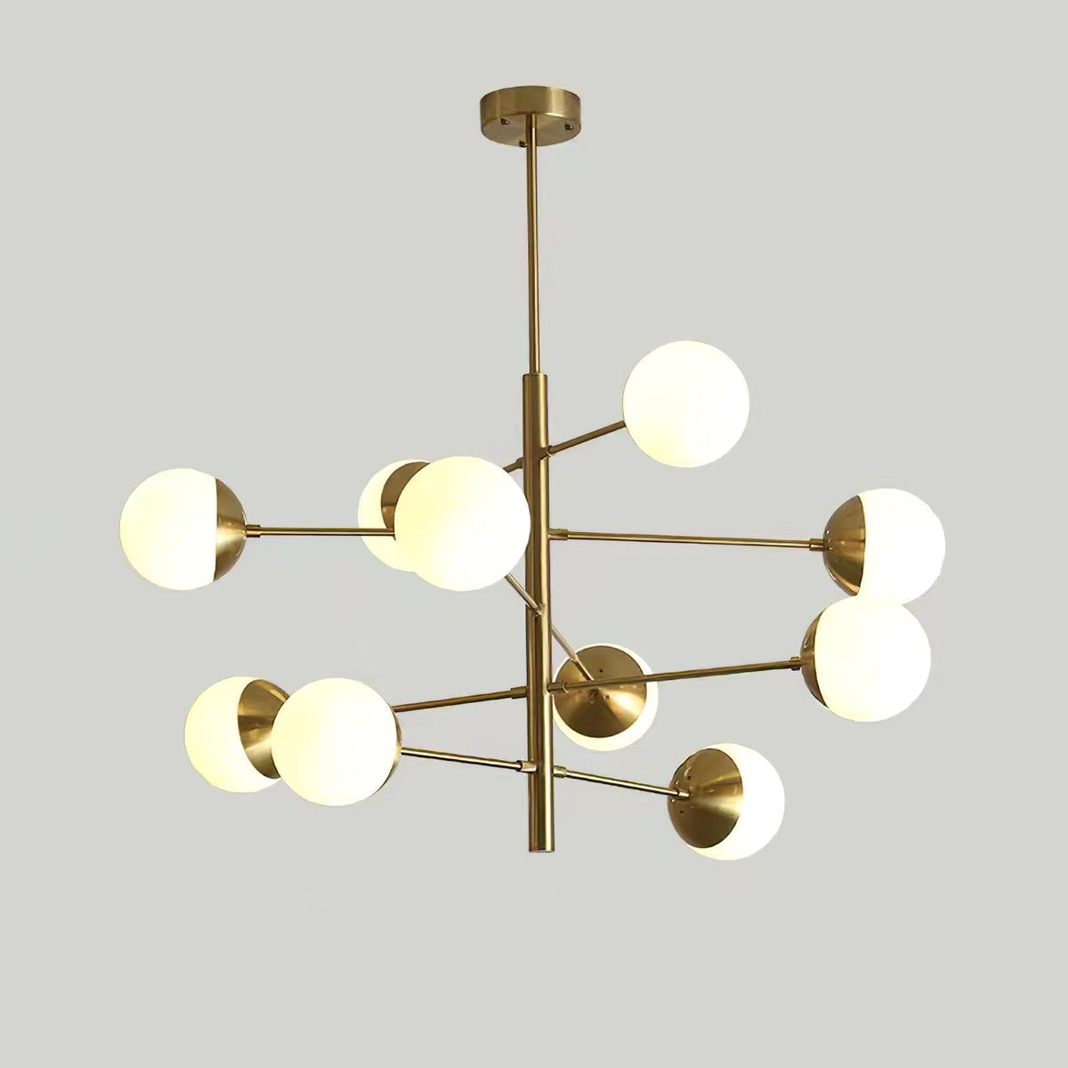Lustra Chandelier Waverly en Verre Élégant - Neutralighting