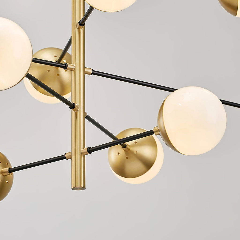 Lustra Chandelier Waverly en Verre Élégant - Neutralighting