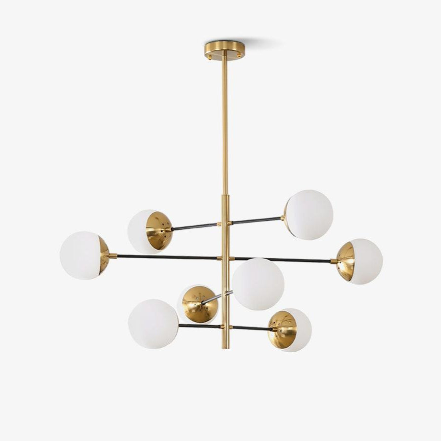 Lustra Chandelier Waverly en Verre Élégant - Neutralighting