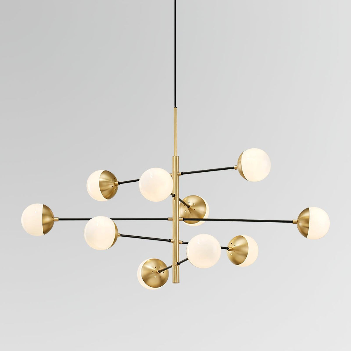 Lustra Chandelier Waverly en Verre Élégant - Neutralighting