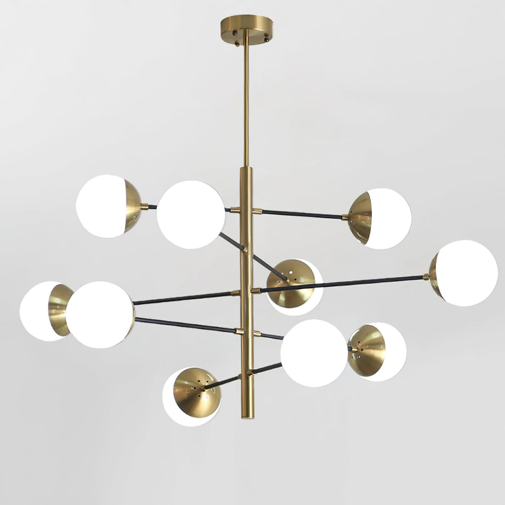 Lustra Chandelier Waverly en Verre Élégant - Neutralighting