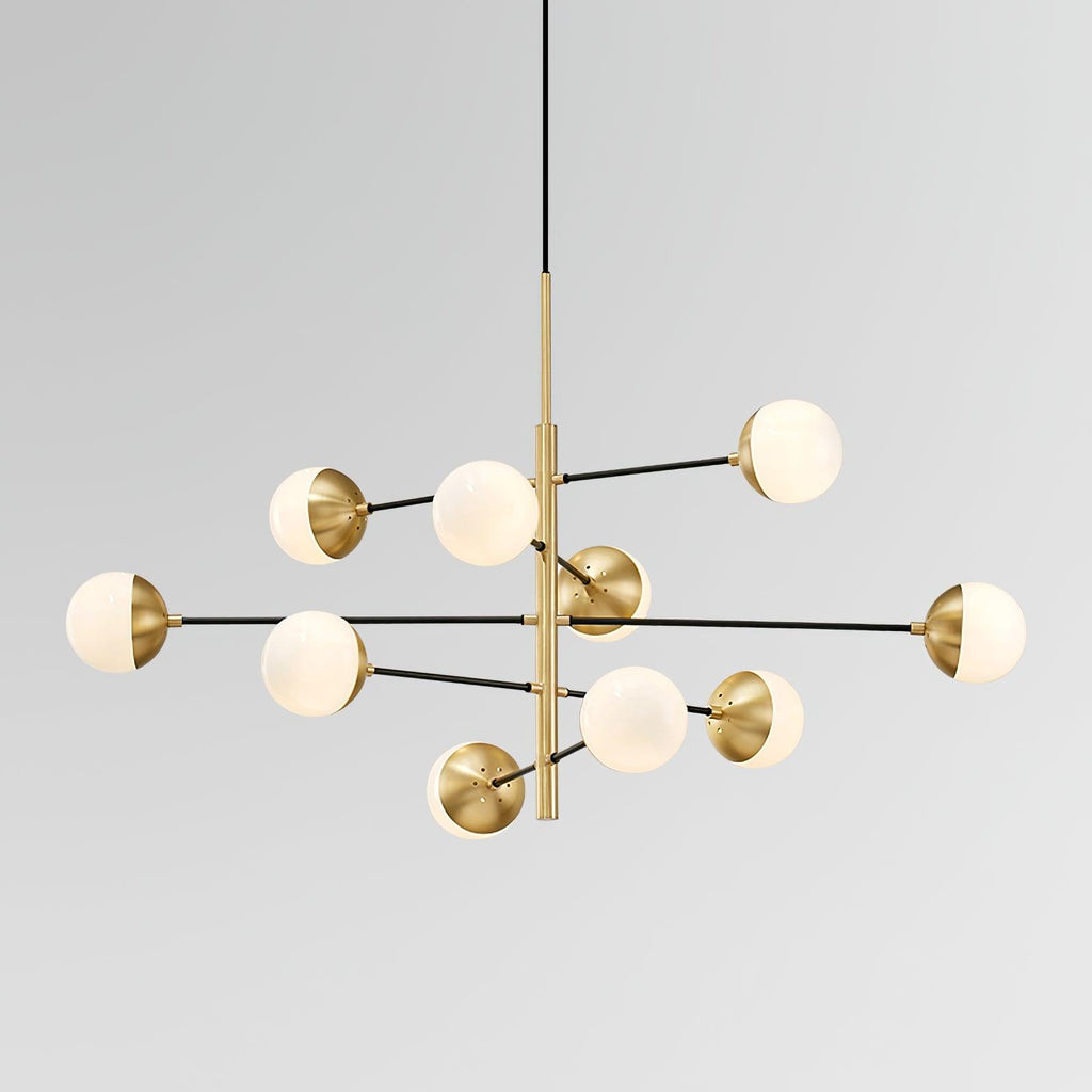 Lustra Chandelier Waverly en Verre Élégant - Neutralighting