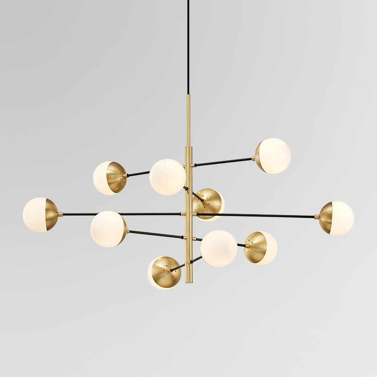 Lustra Chandelier Waverly en Verre Élégant - Neutralighting