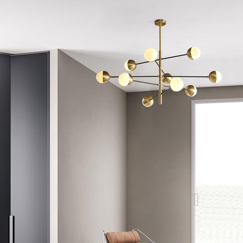 Lustra Chandelier Waverly en Verre Élégant - Neutralighting