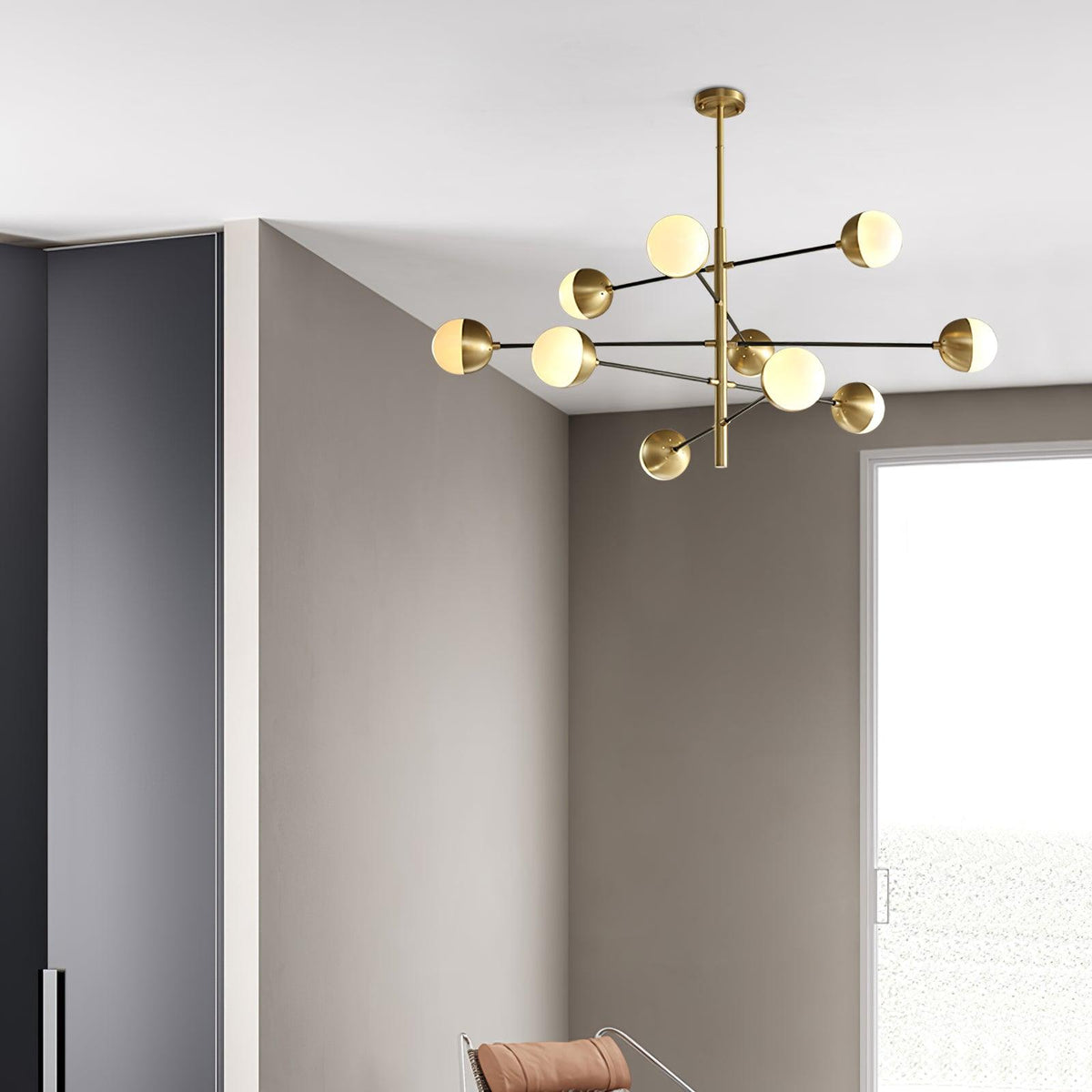 Lustra Chandelier Waverly en Verre Élégant - Neutralighting